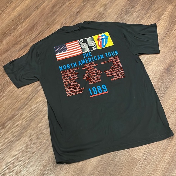 Rolling Stones Steel Wheels 1989 Authentic Tour Tee - Picture 4 of 6